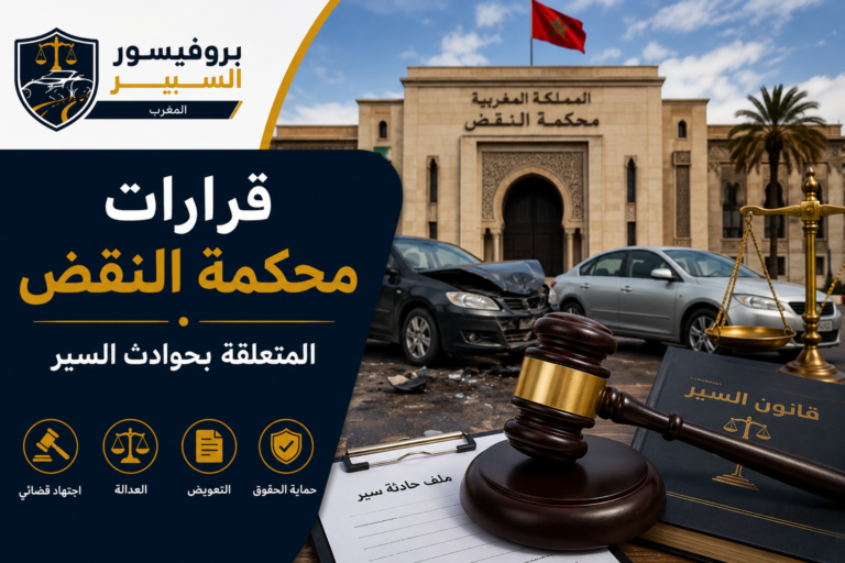 تعرف على أهمية قرارات محكمة النقض المغربية في قضايا حوادث السير ودورها في تحديد المسؤوليات وحماية حقوق الضحايا وتفسير قانون السير.